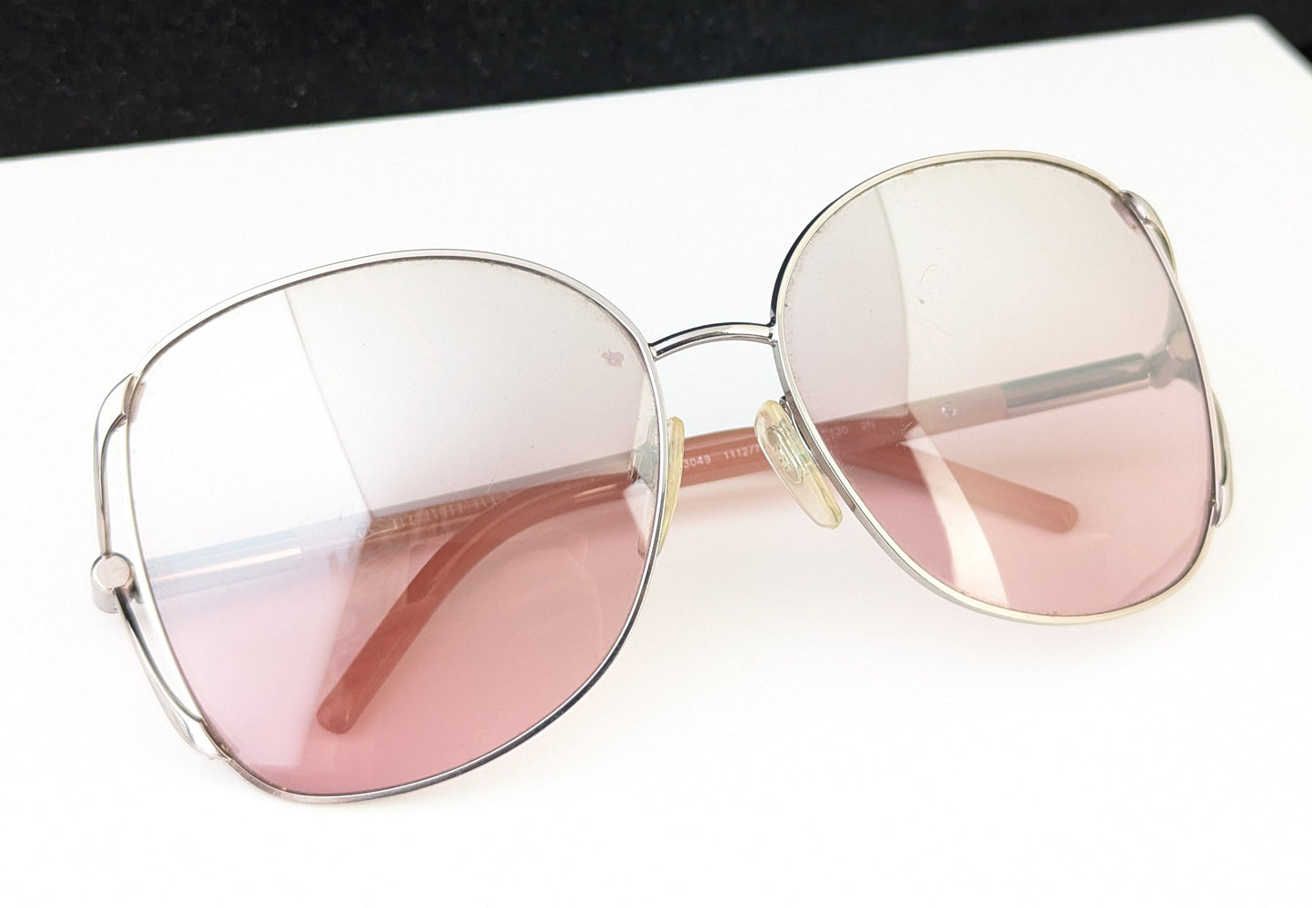 Vintage Burberry sunglasses, Dusky pink, cased