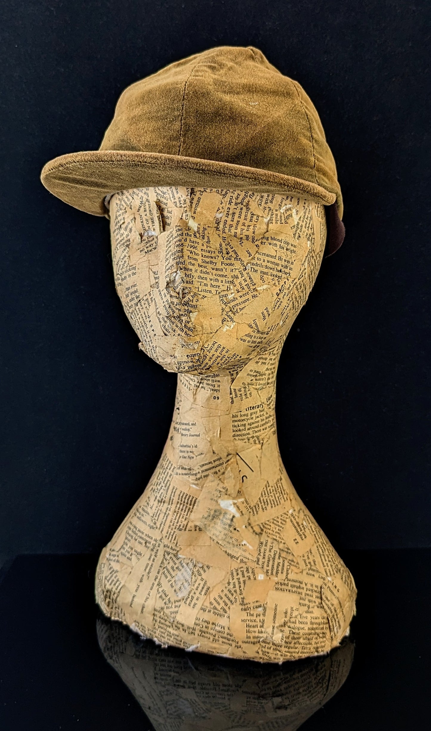 Antique velvet jockeys cap, sporting hat (Copy)