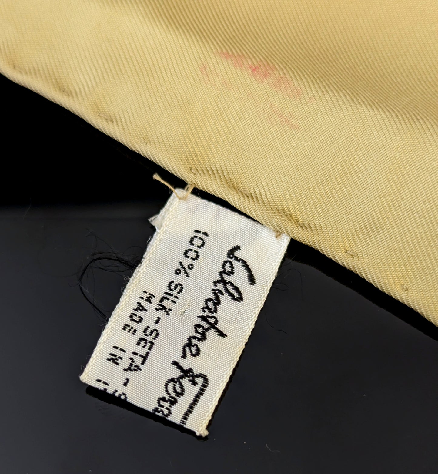 Vintage silk scarf, cheetah print, Salvatore Ferragamo