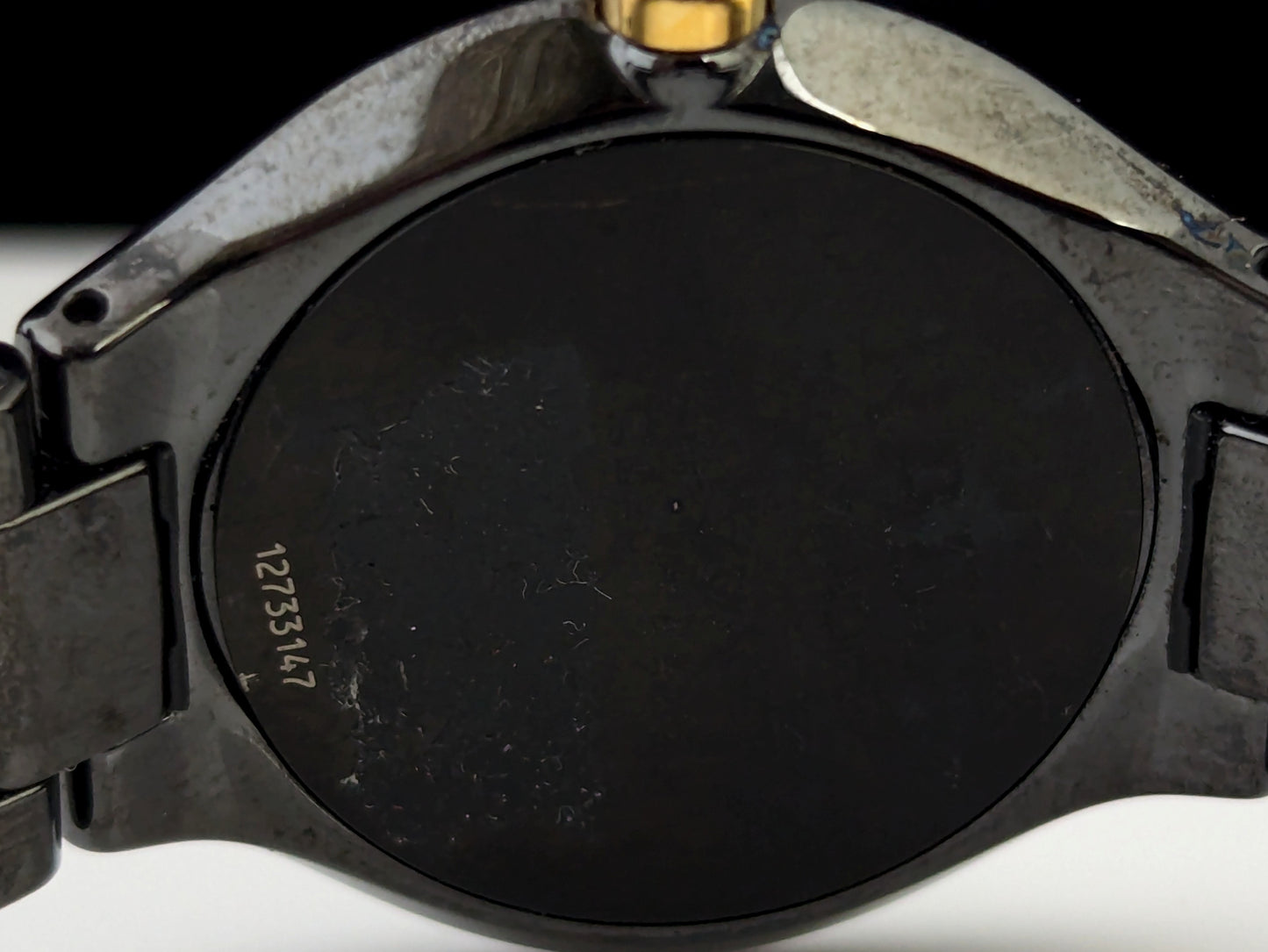 Rado True Thinline black ceramic dial wristwatch