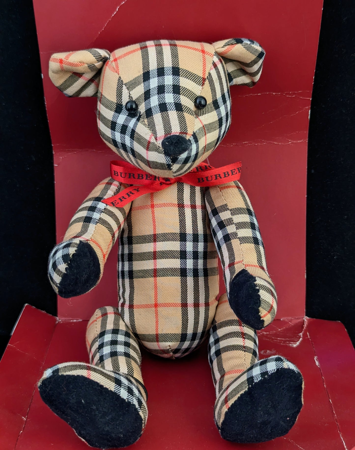 Vintage Burberry check teddy bear