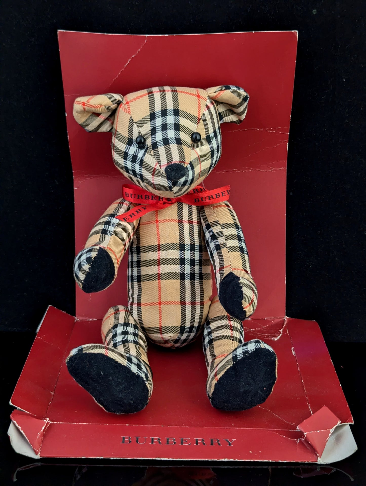 Vintage Burberry check teddy bear