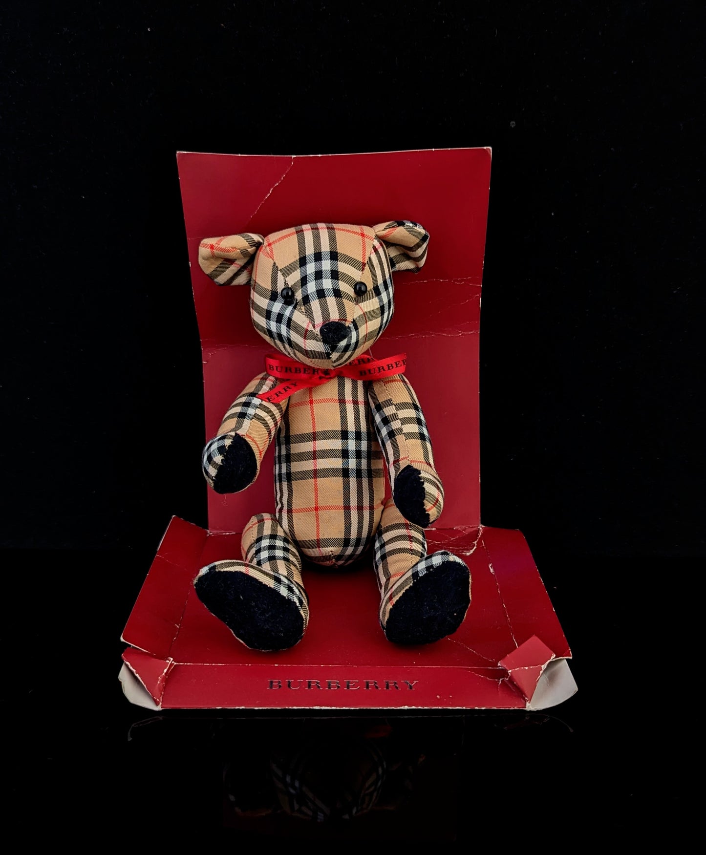 Vintage Burberry check teddy bear