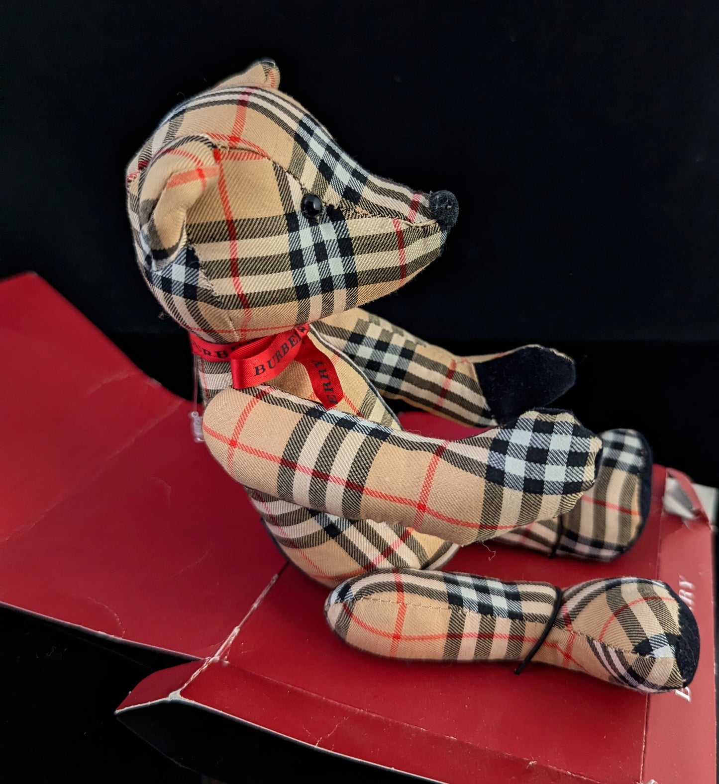 Vintage Burberry check teddy bear