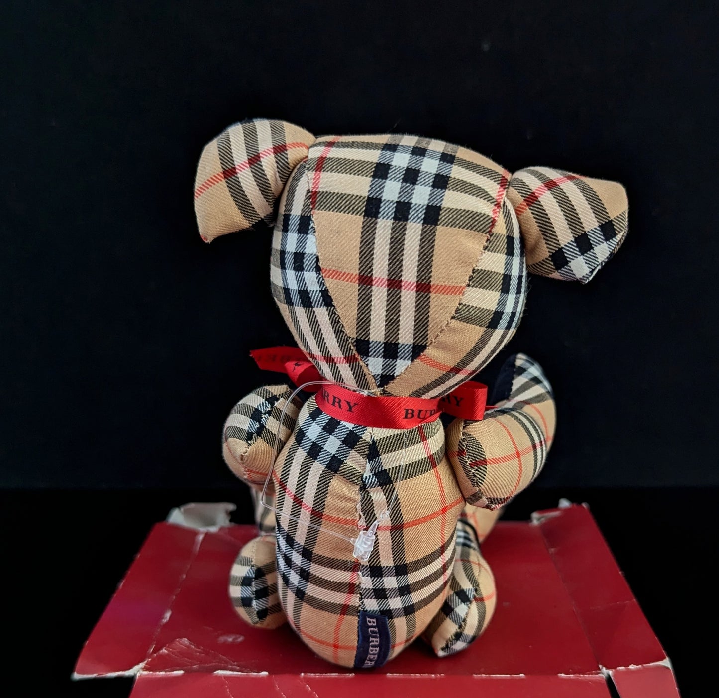 Vintage Burberry check teddy bear