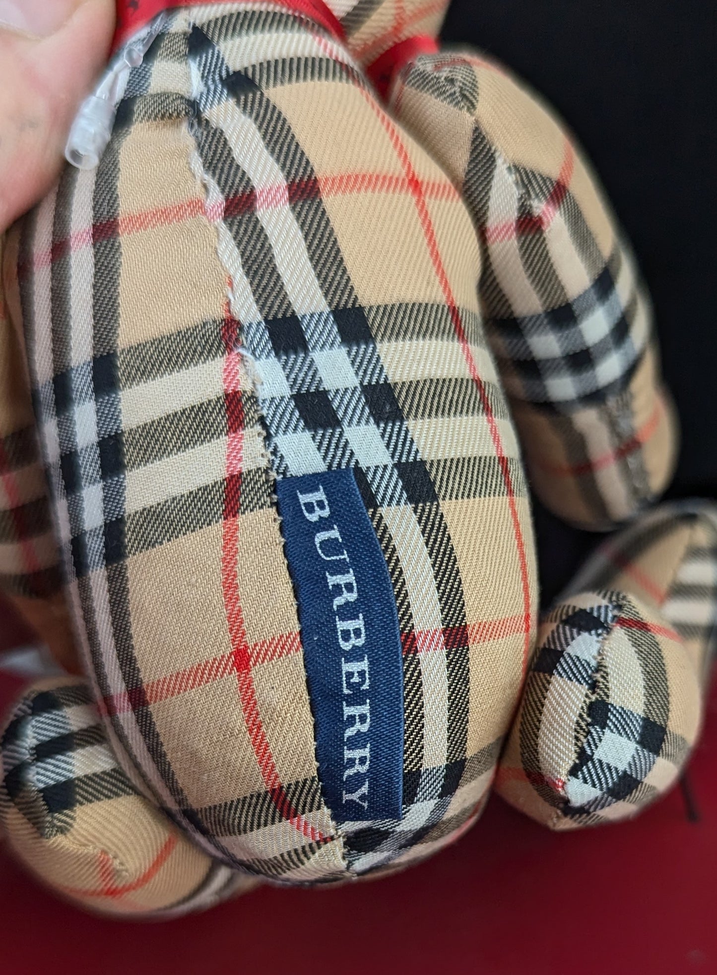 Vintage Burberry check teddy bear