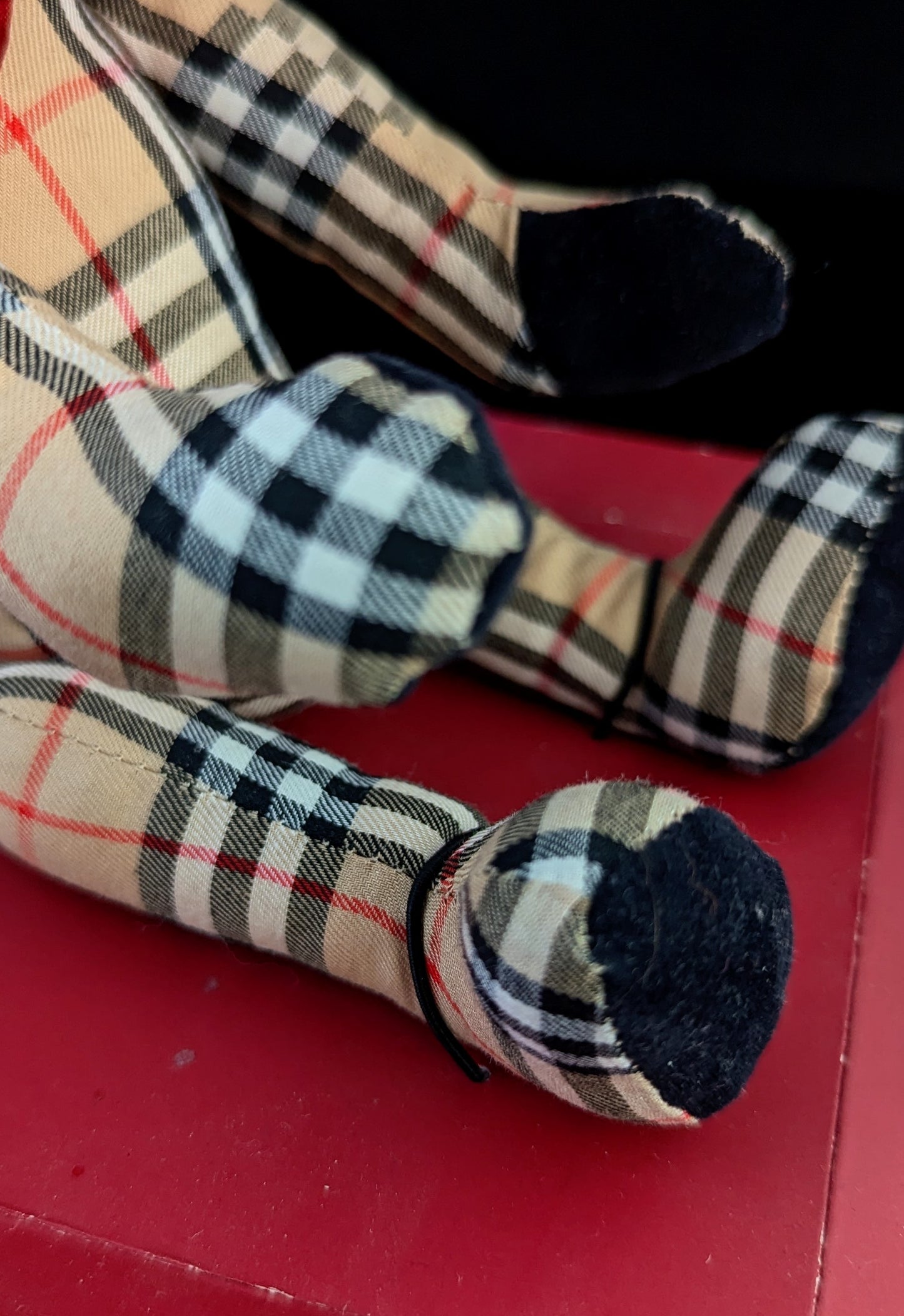 Vintage Burberry check teddy bear