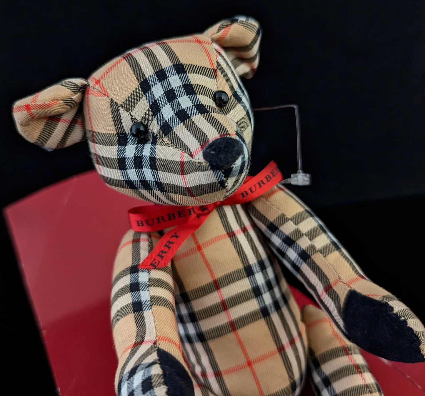 Vintage Burberry check teddy bear