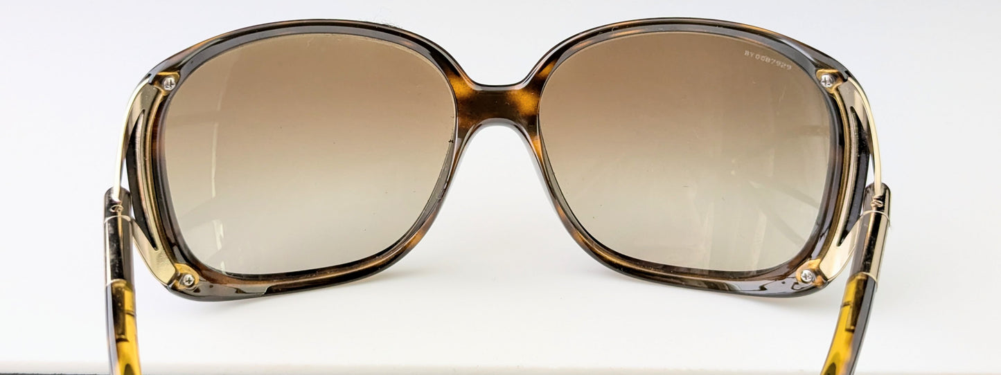 Burberry oversized sunglasses, Faux tortoiseshell and gold tone
