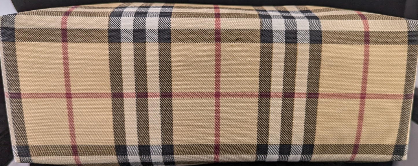 Vintage Burberry Nova check top handle tote bag, Handbag