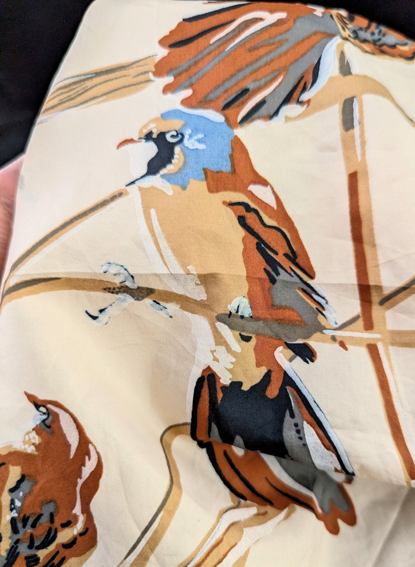 Rare vintage Jacqmar scarf, Bird print, RSPB