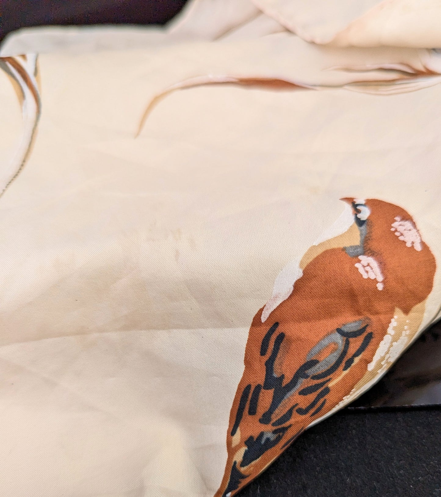 Rare vintage Jacqmar scarf, Bird print, RSPB