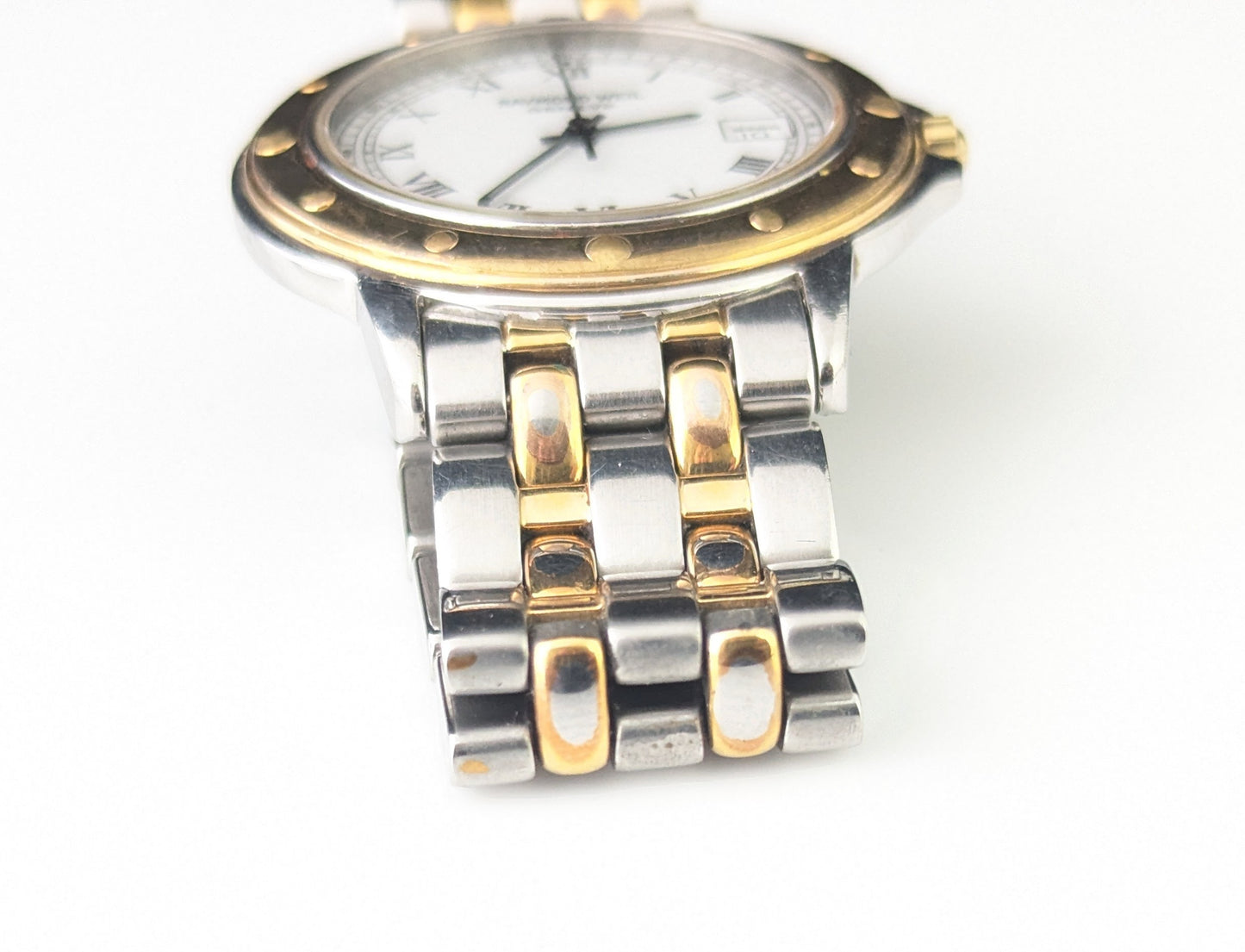 Raymond Weil Geneve wristwatch, gold plated and steel, Unisex