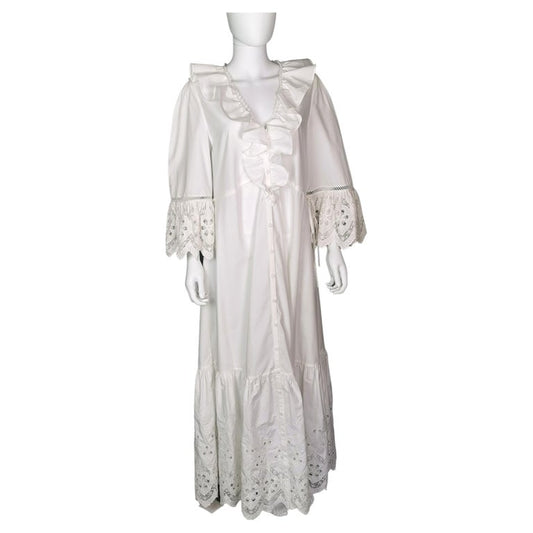 Self Portrait cotton maxi dress, Boho, Broderie Anglaise