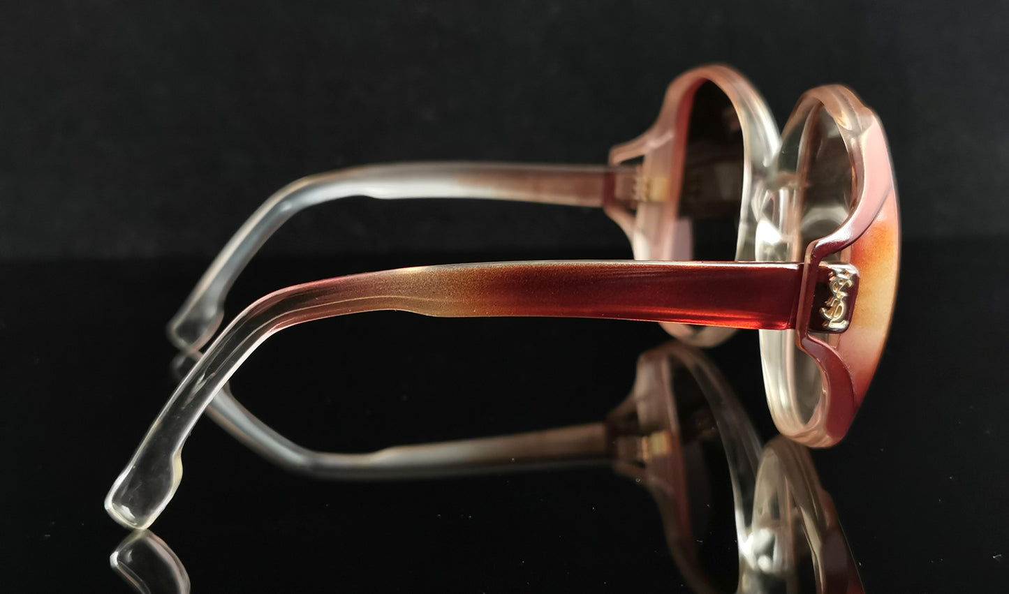 Vintage YSL oversized sunglasses, c1980s