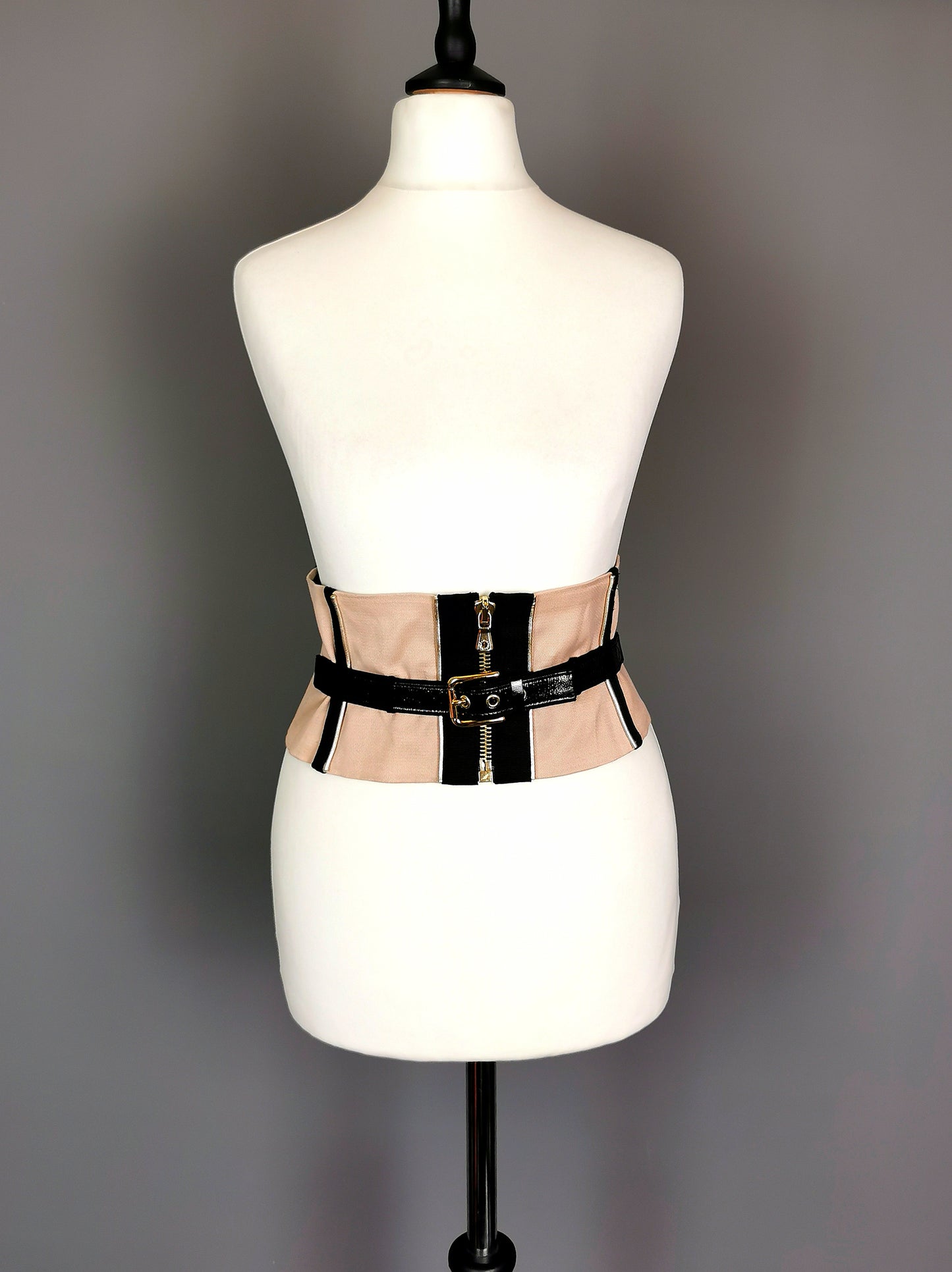 Dolce and Gabbana corset waist belt, blush pink