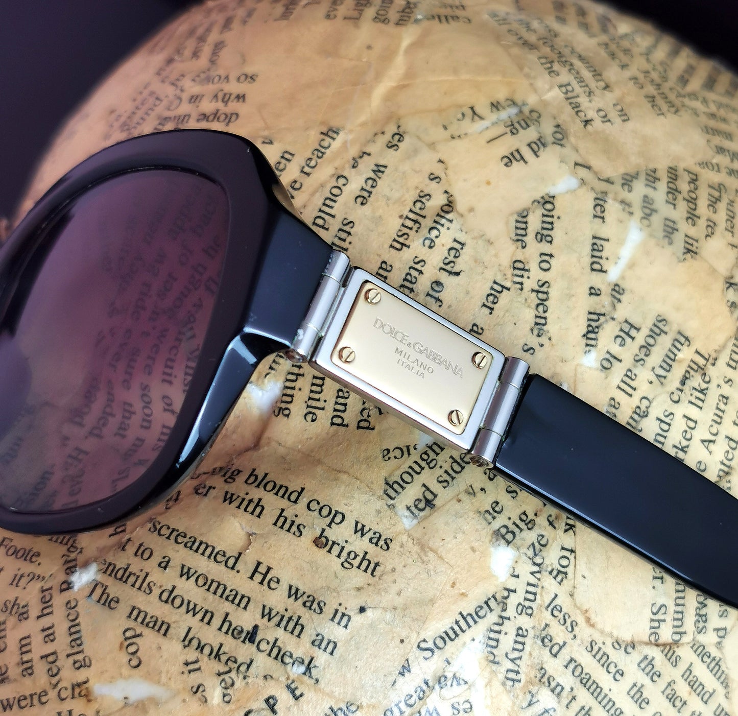 Dolce and Gabbana Sunglasses, gradient lense, Black