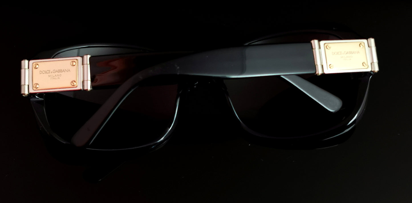 Dolce and Gabbana Sunglasses, gradient lense, Black