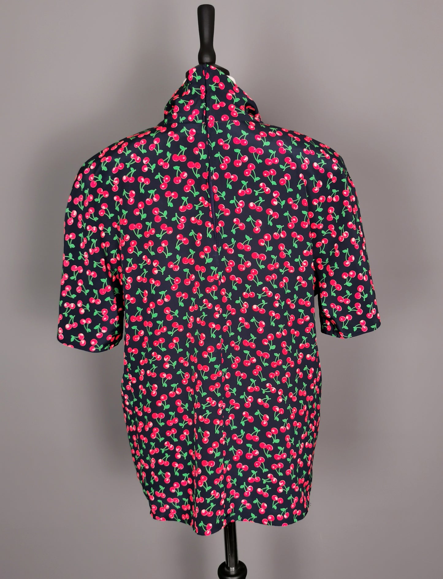 Vintage Valentino cherry print Silk blouse
