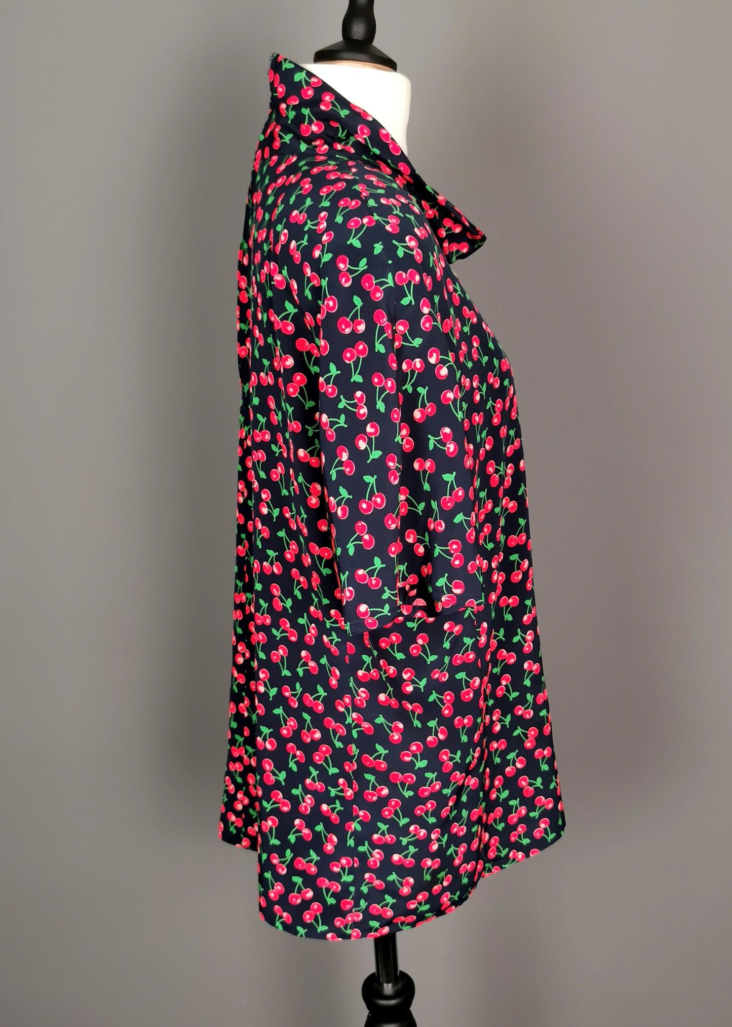 Vintage Valentino cherry print Silk blouse