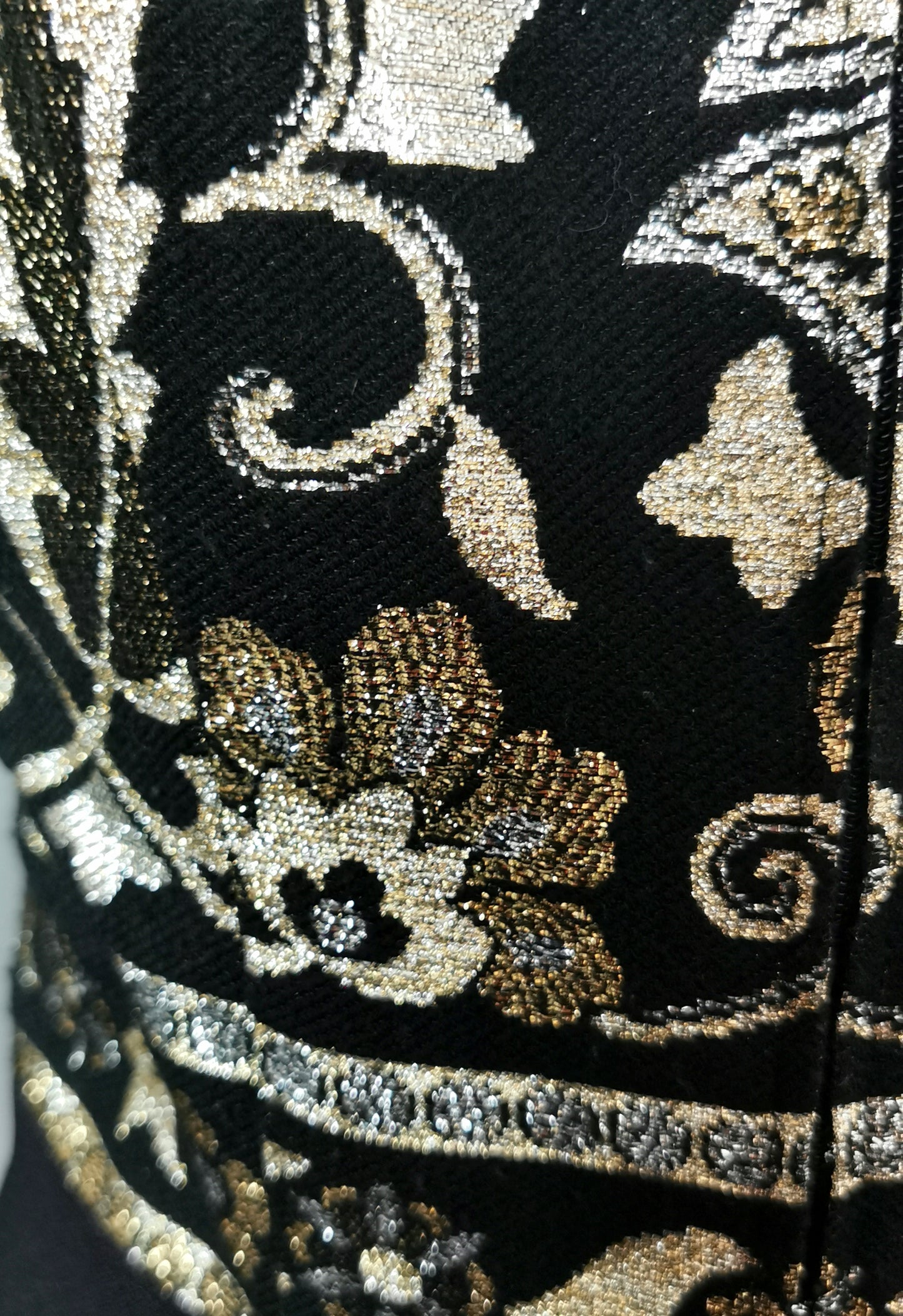 Vintage 1970s Brocade maxi dress, Bell sleeve
