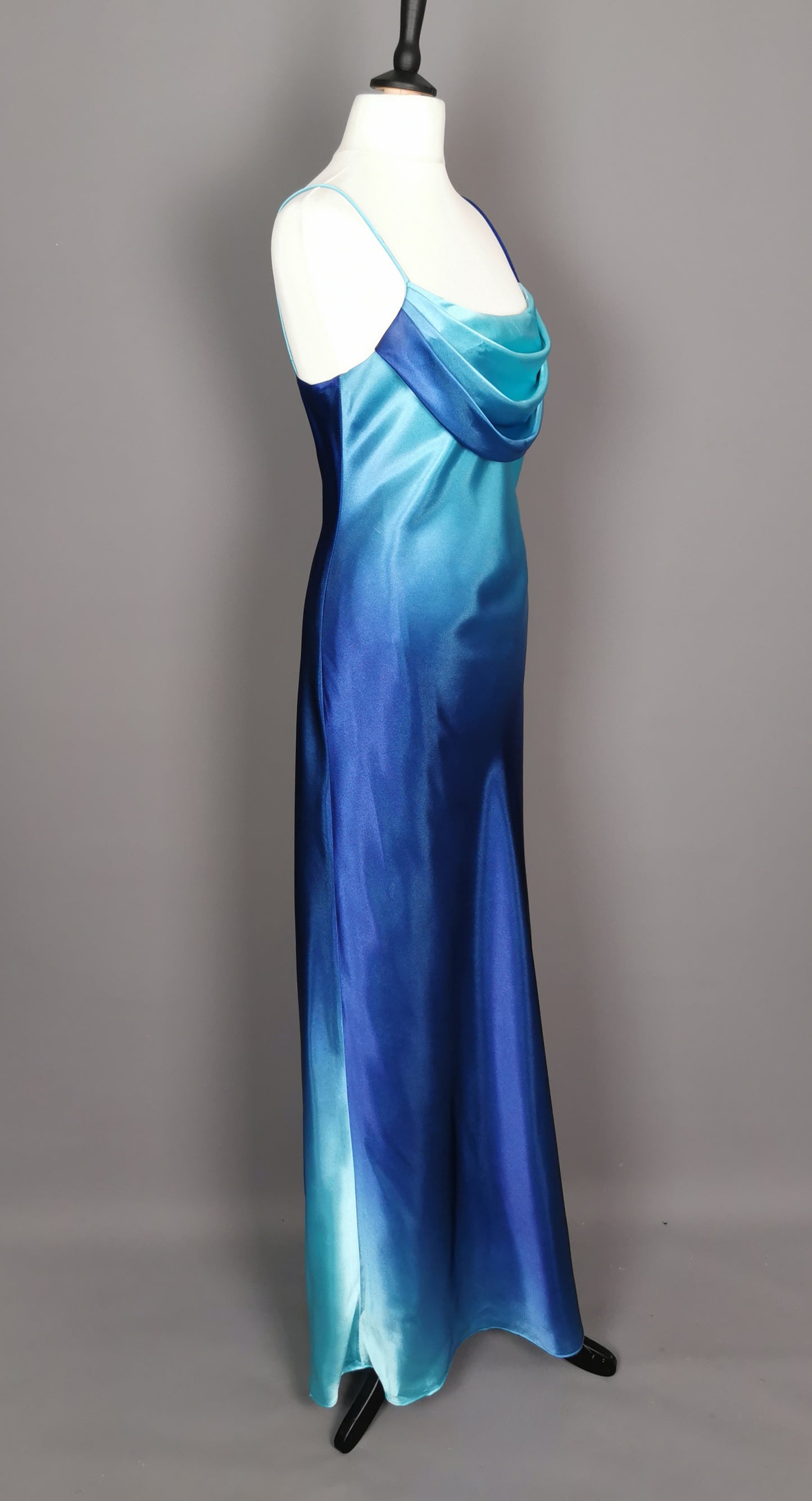 Vintage Blue Ombre bombshell dress, Onyx Nite, Prom, party