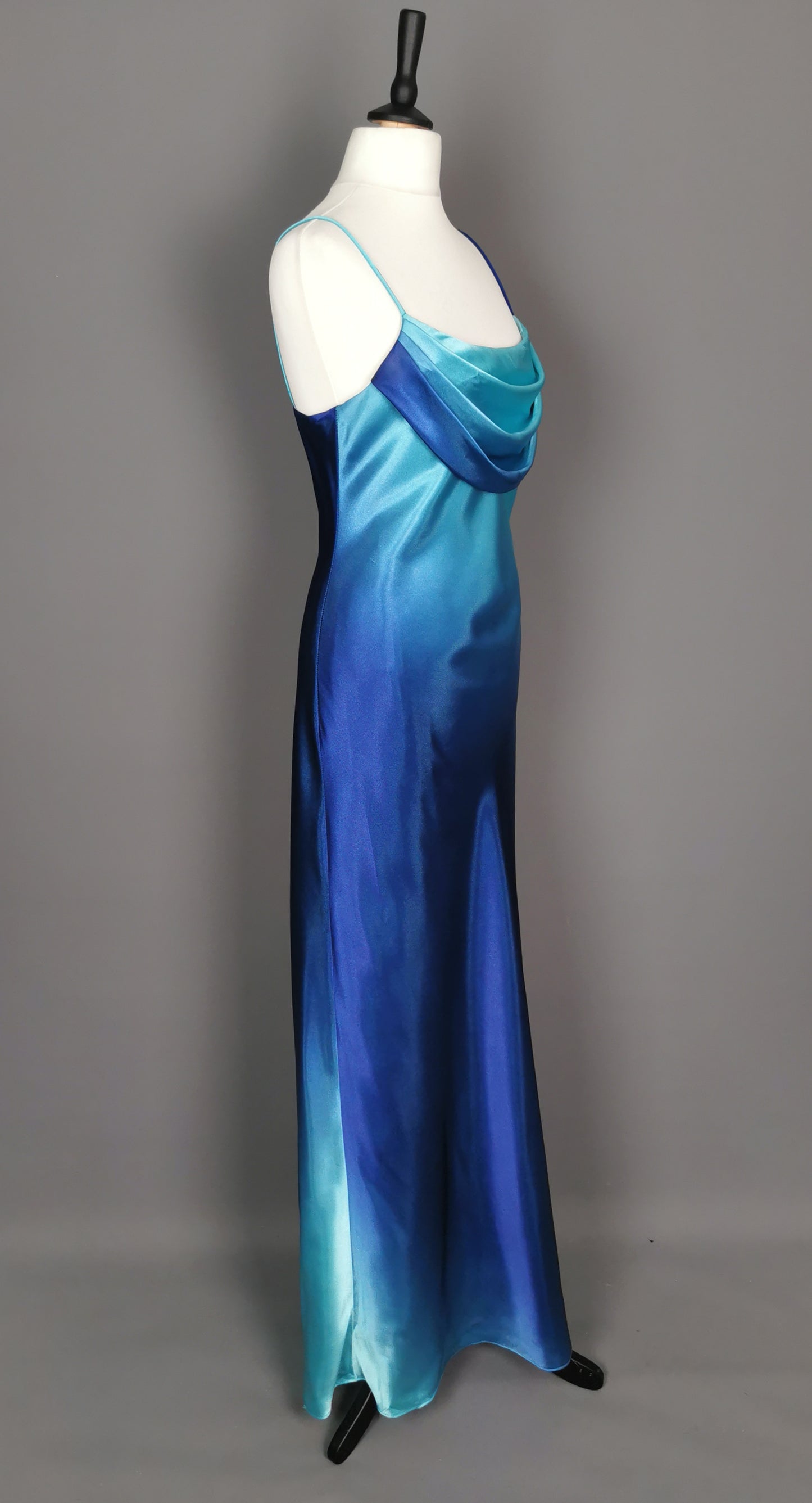 Vintage Blue Ombre bombshell dress, Onyx Nite, Prom, party