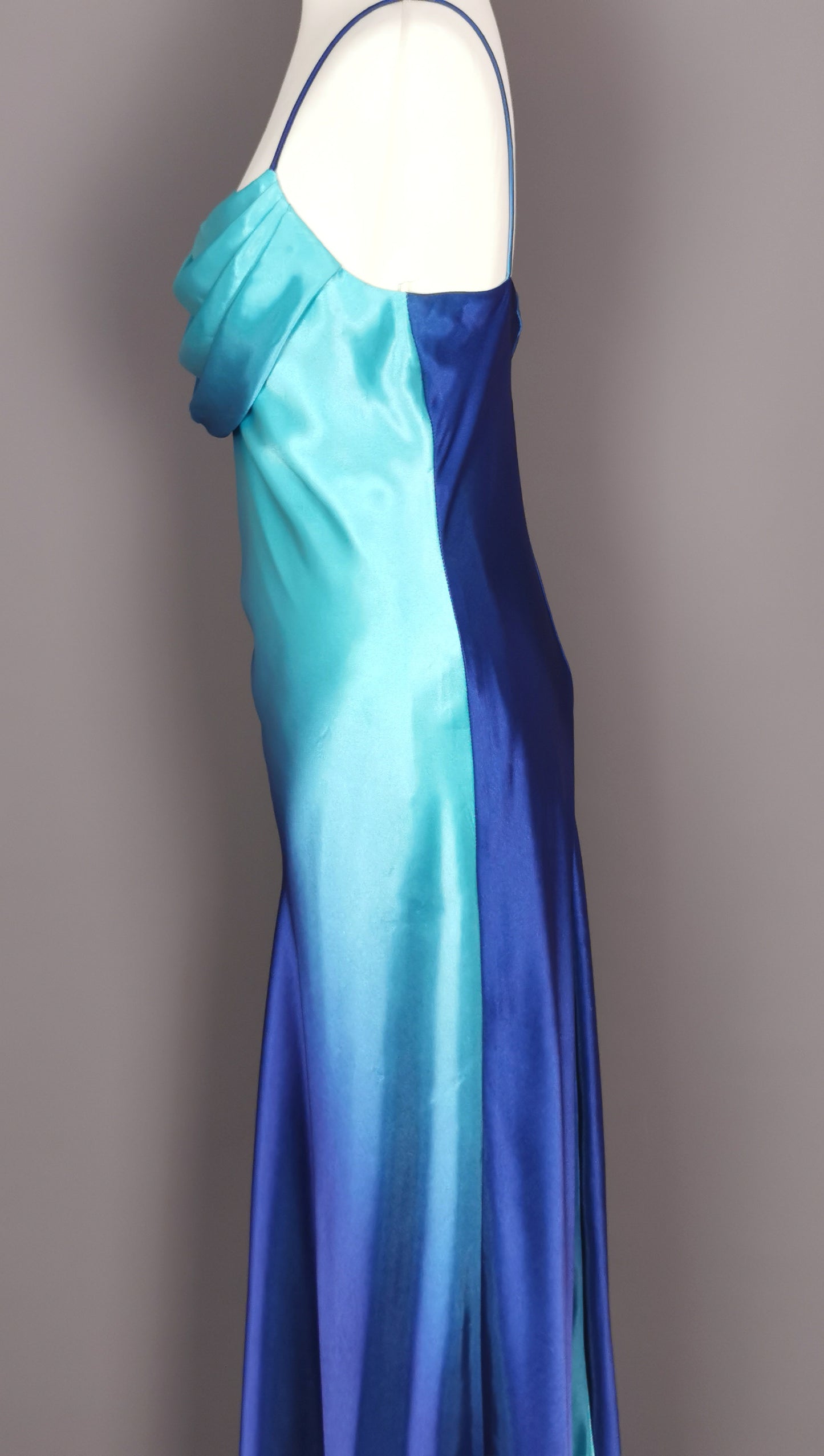 Vintage Blue Ombre bombshell dress, Onyx Nite, Prom, party