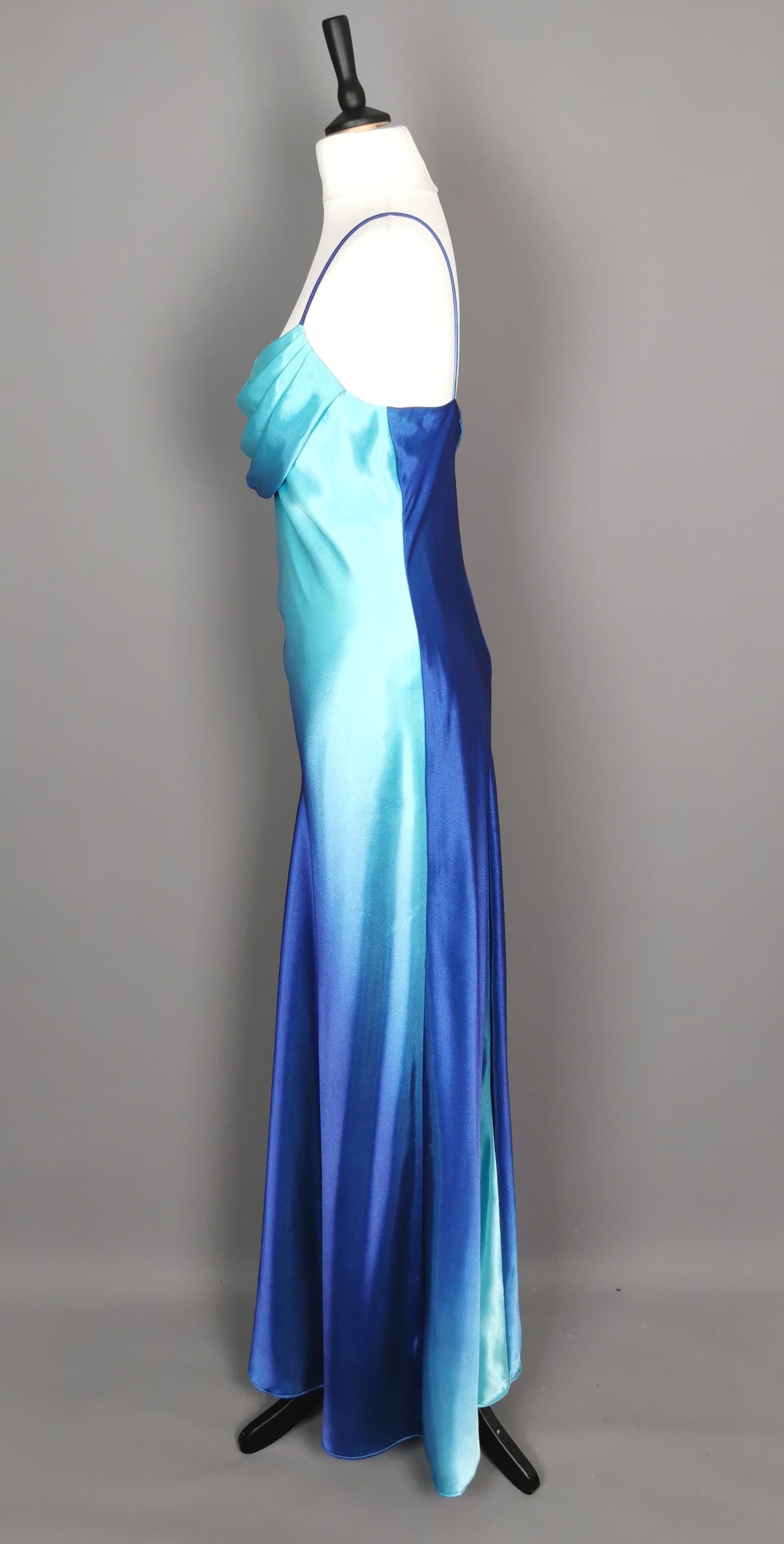 Vintage Blue Ombre bombshell dress, Onyx Nite, Prom, party