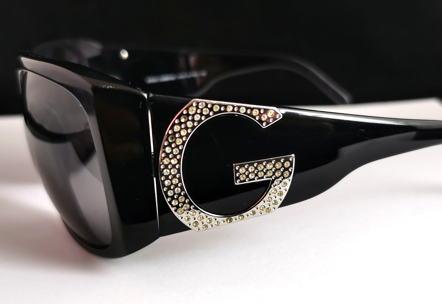 Dolce and Gabbana oversized Sunglasses, logo, Black