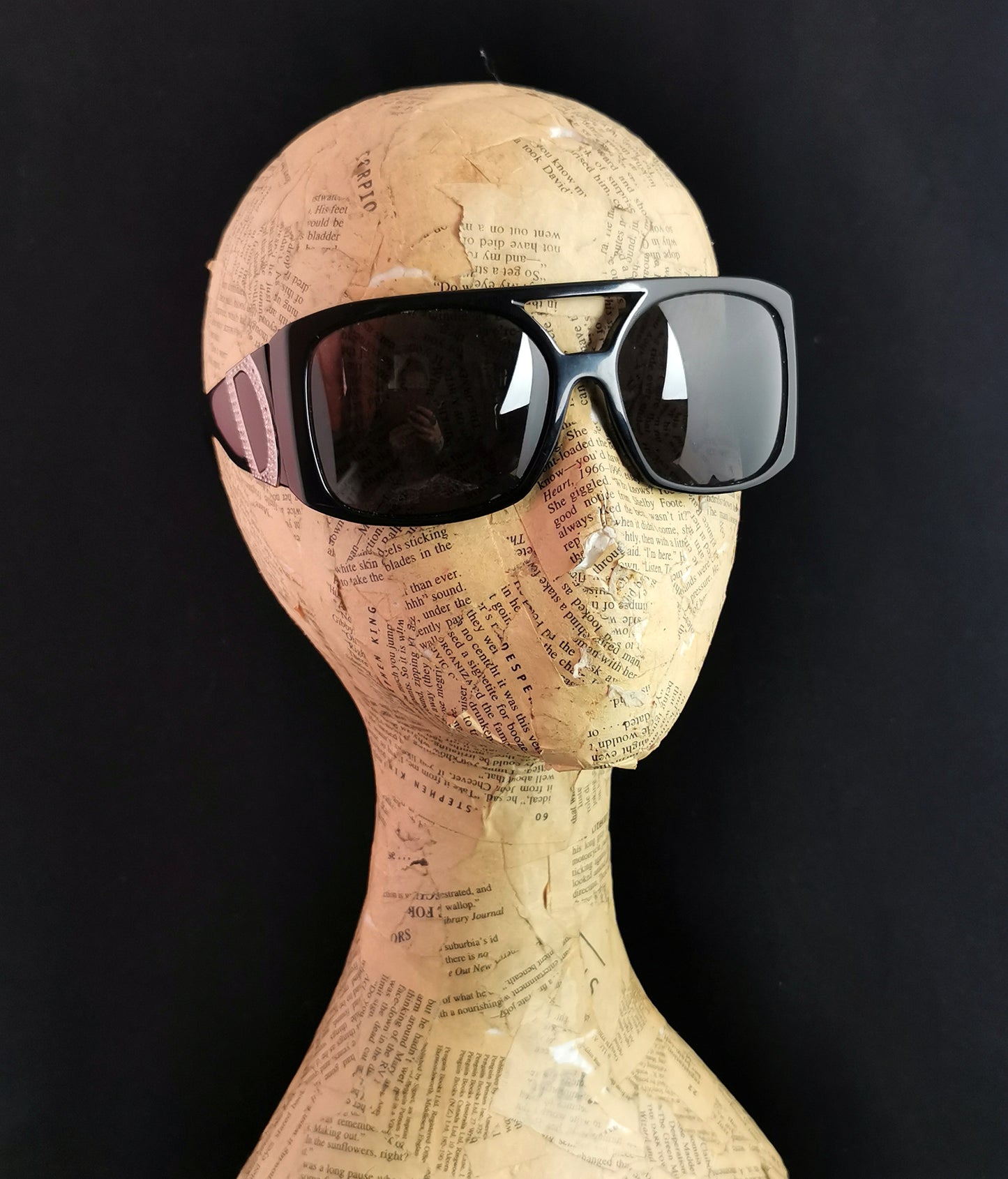 Dolce and Gabbana oversized Sunglasses, logo, Black