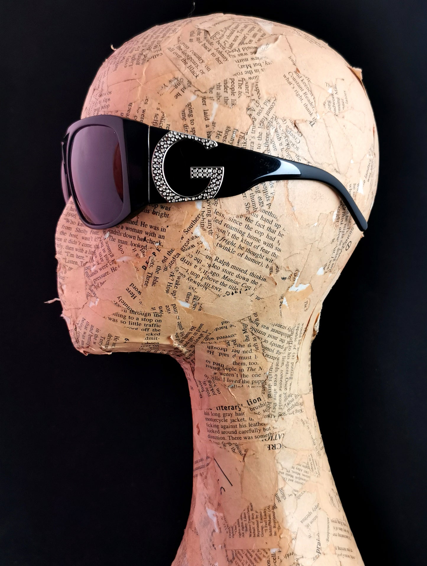 Dolce and Gabbana oversized Sunglasses, logo, Black