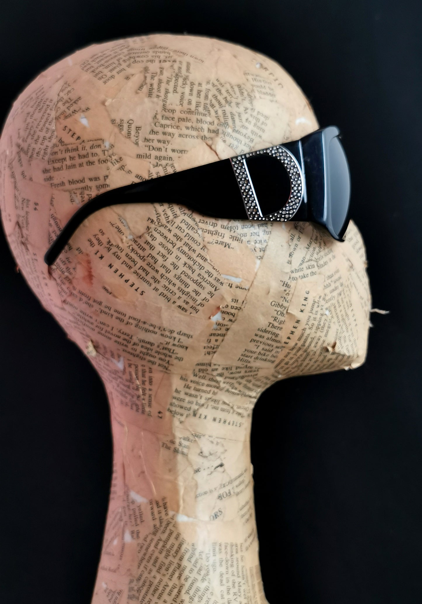 Dolce and Gabbana oversized Sunglasses, logo, Black