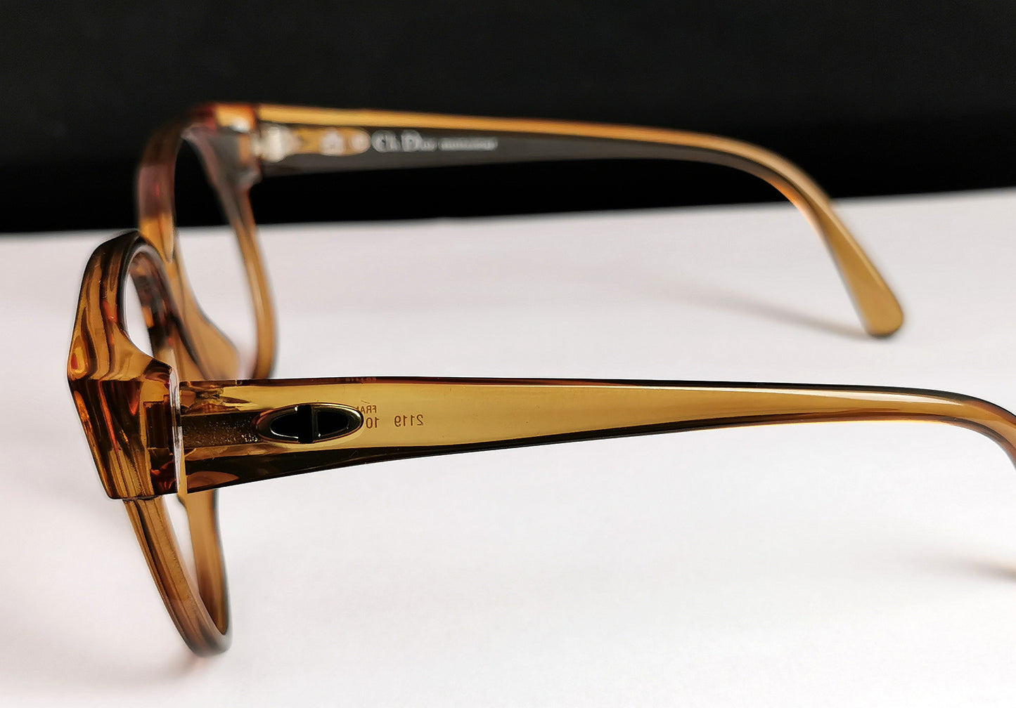 Christian Dior faux tortoiseshell glasses frames, preppy
