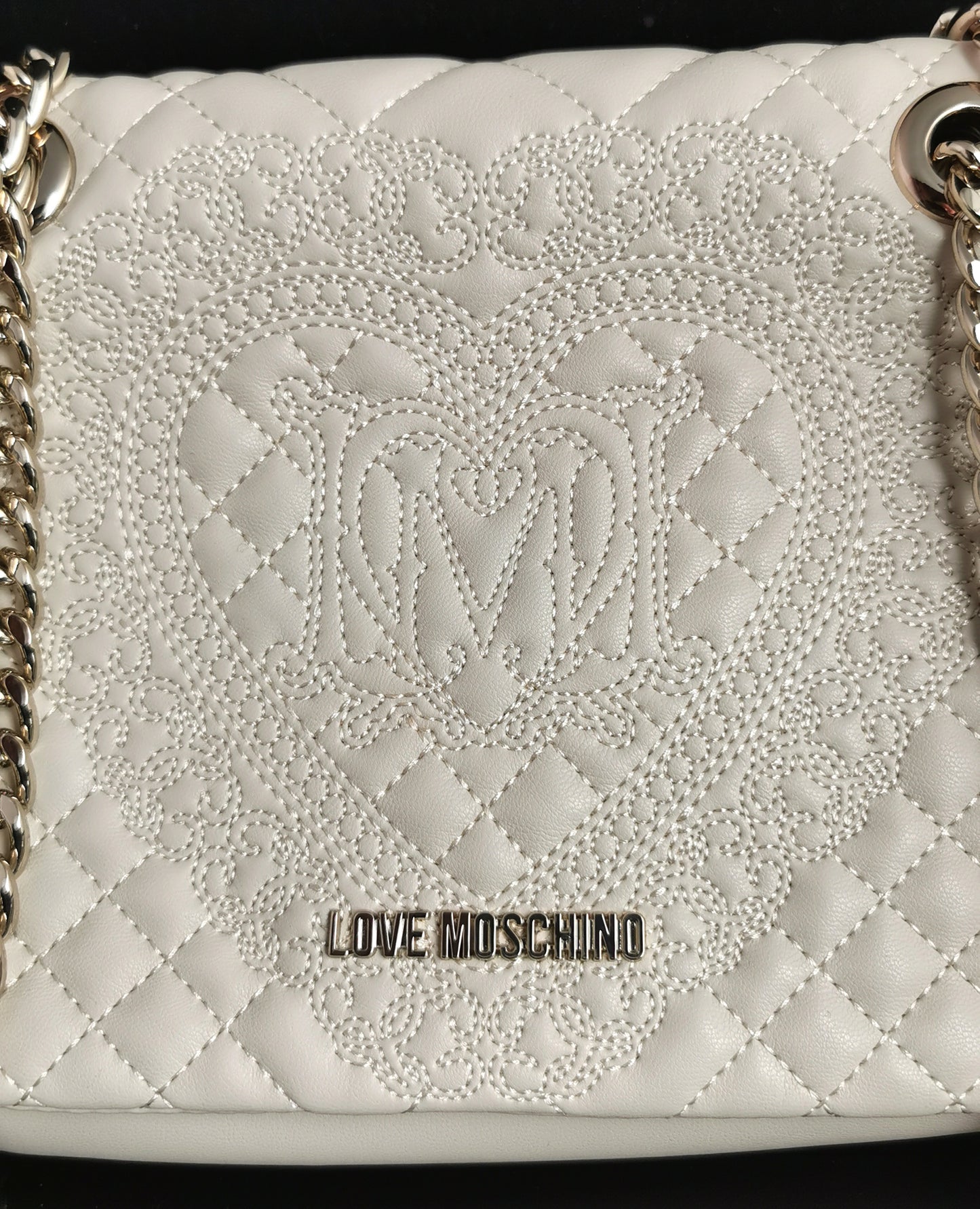 Love Moschino Quilted shoulder bag, Chain handle