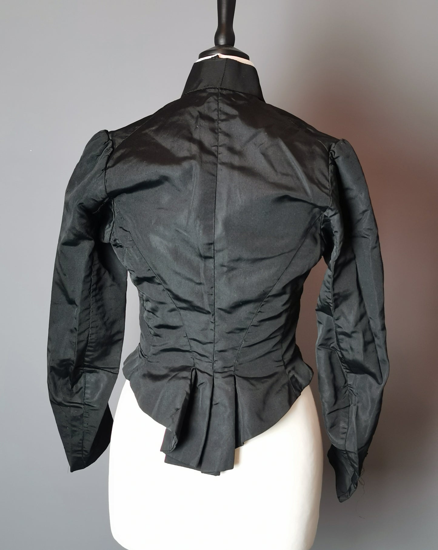 Antique Victorian mourning bodice, Blouse, French jet