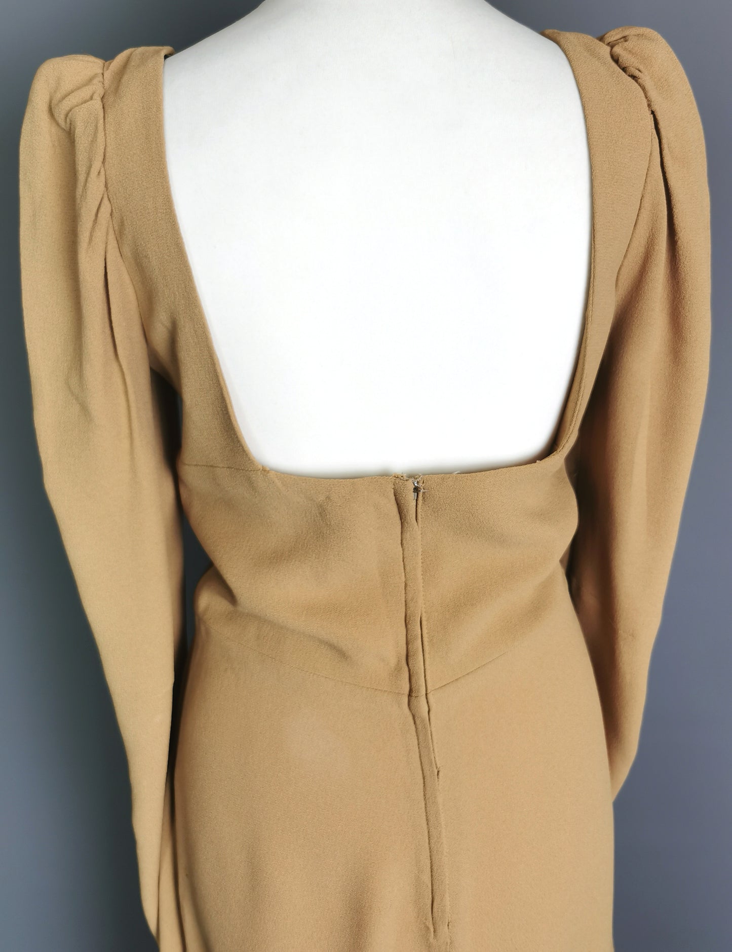 Vintage 1970s Biba dress, mustard Yellow
