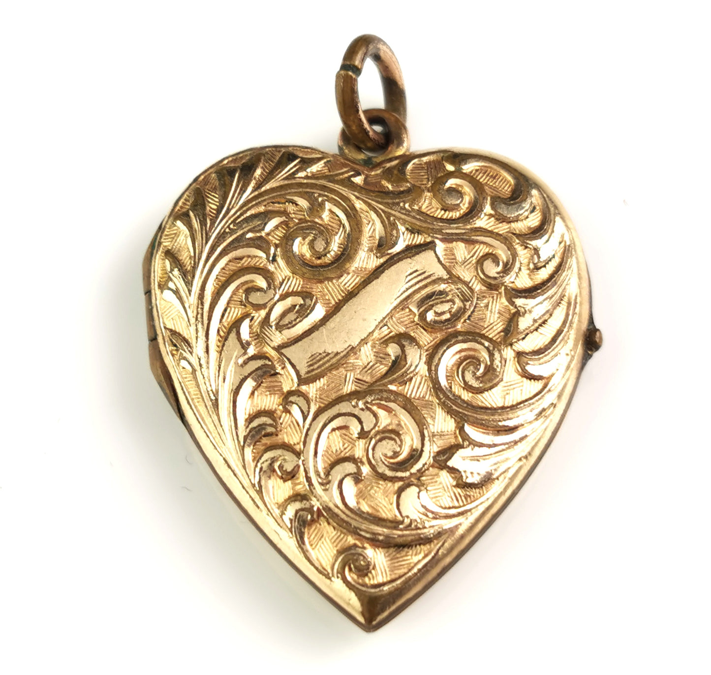 Vintage Art Deco gold plated heart locket