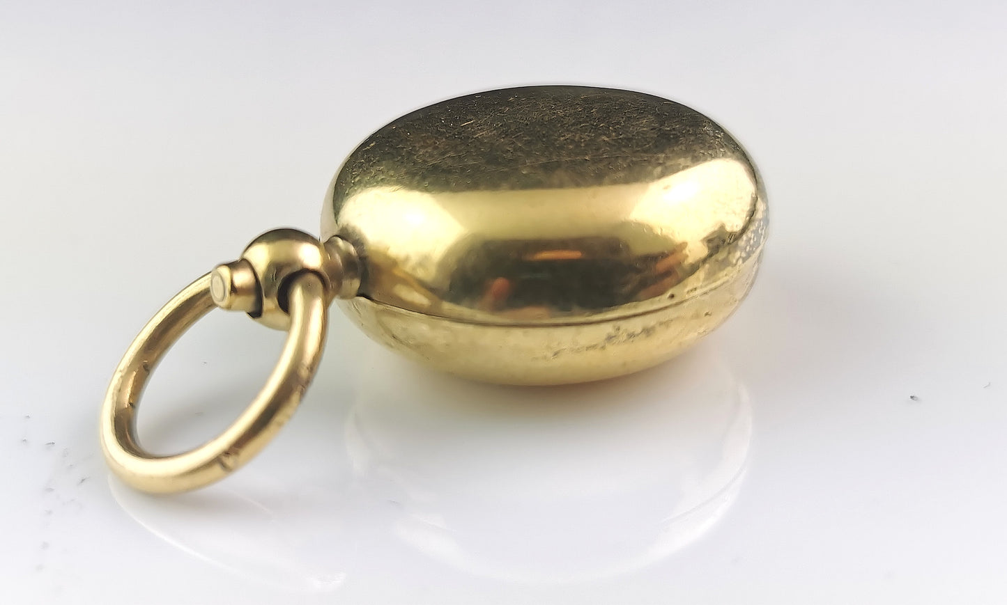 Antique gold plated sovereign case, holder, Pendant