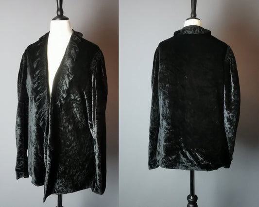 Vintage Art Deco 1920s jacket, ruffle front