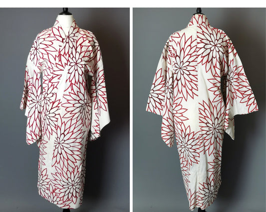 Vintage Japanese Yukata, Summer robe