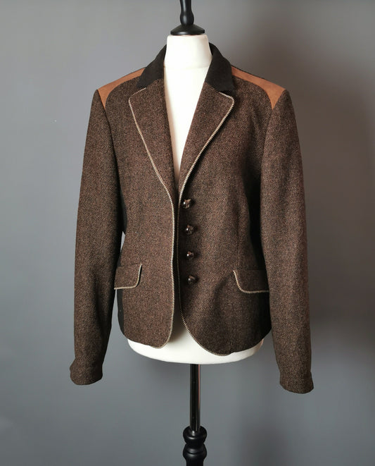 Vintage Ladies Schneiders Salzburg blazer, tweed jacket