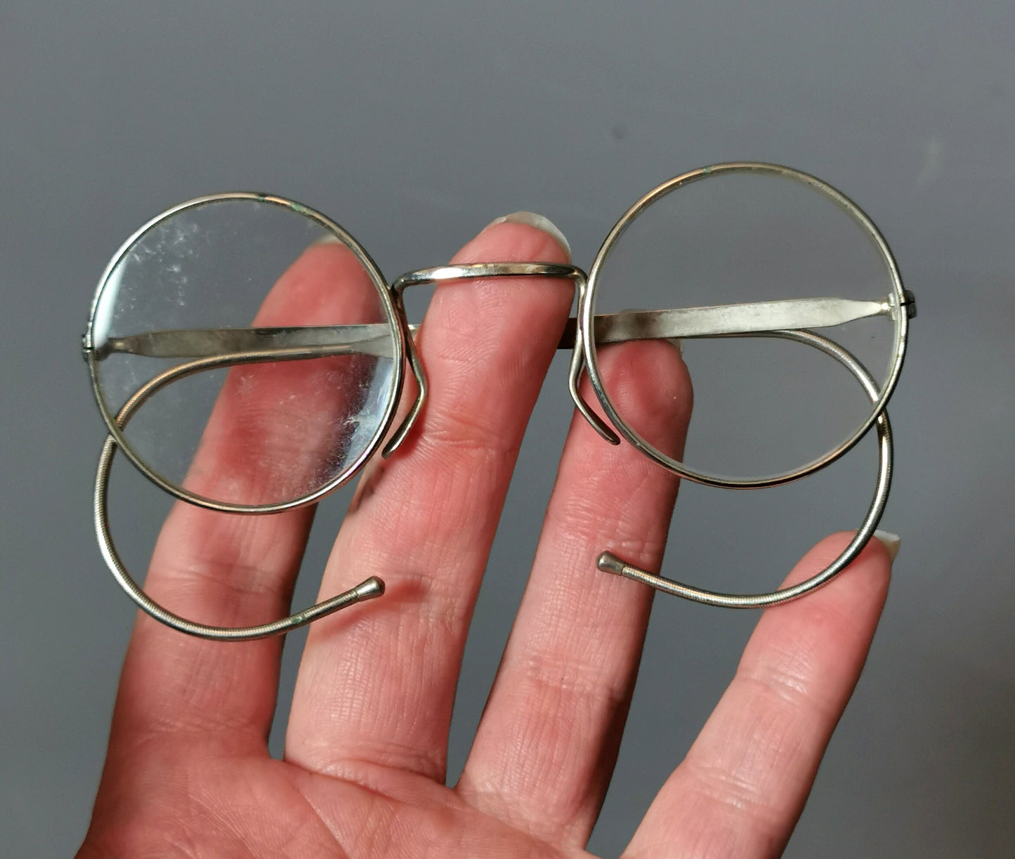 Vintage Ww2 round frame spectacles, glasses